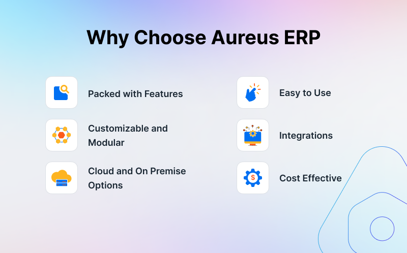 Why choose Aureus ERP