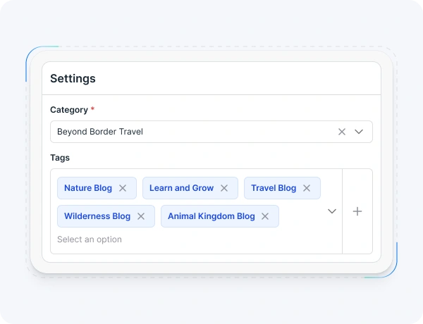 Blog Management with Category Control