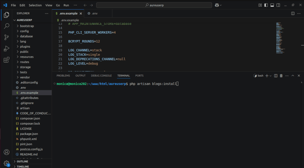 blogs:install