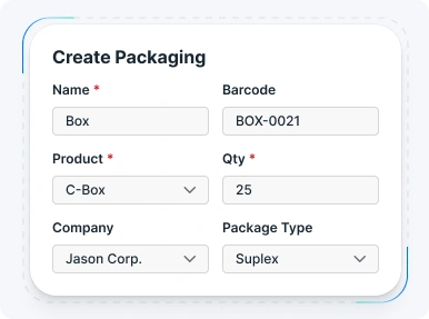 aureus erp Packaging Type