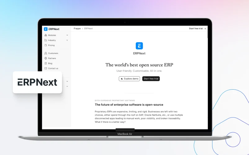 erpnext project management software